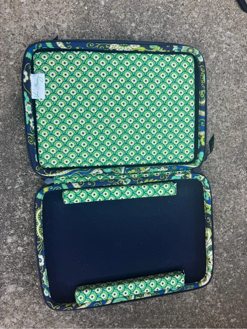 Vera Bradley Bali Blue Mini Laptop Hard Case Tablet iPad Sleeve Portfolio